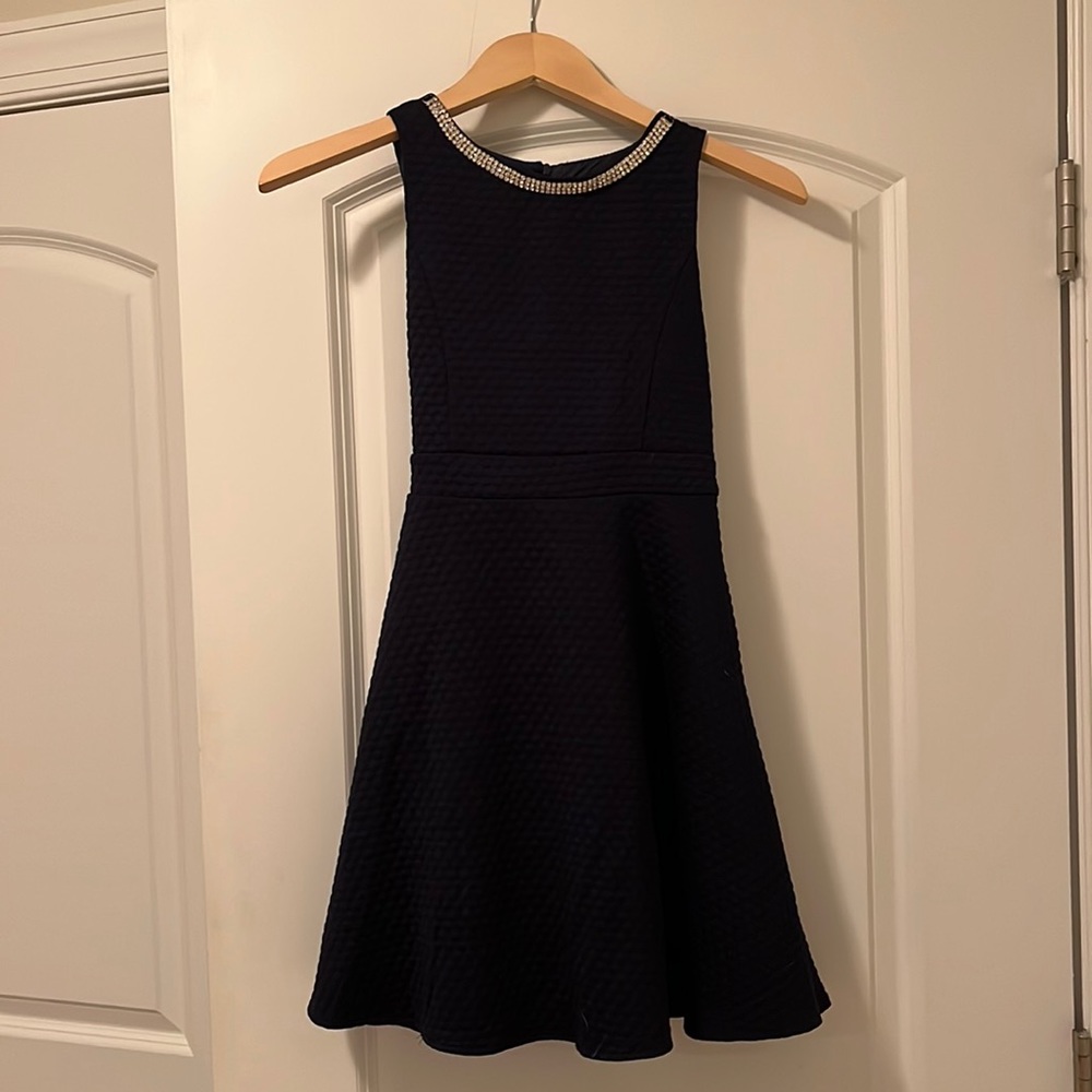 Navy holiday dress